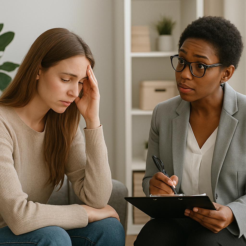 One-on-one therapy session